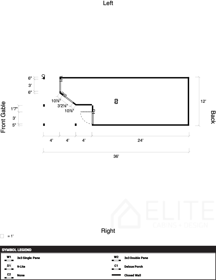 Smoky Mountain Cabin 12x36 - Image 2